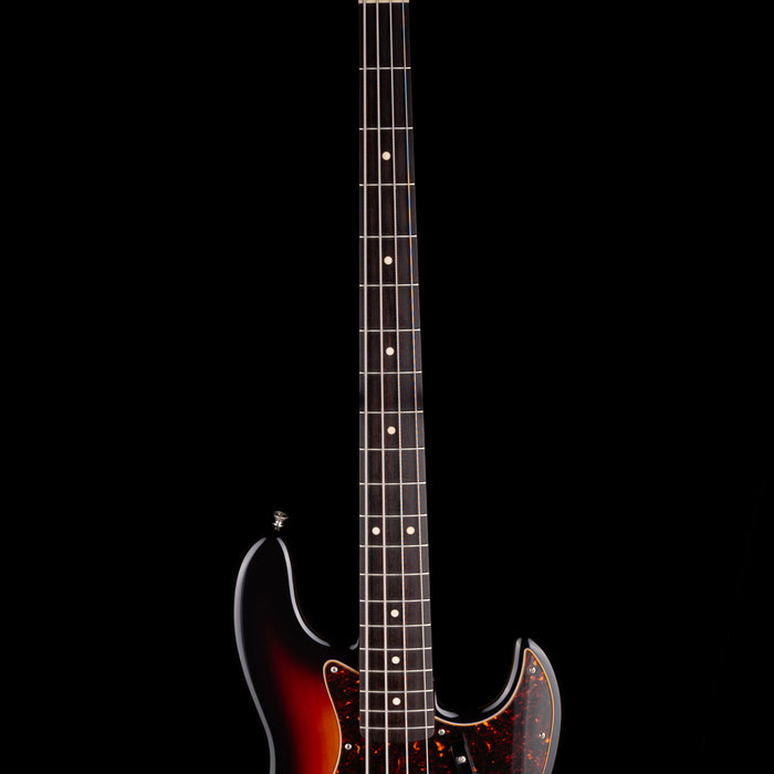 Pre Owned 2004 Fender Made in Japan 1962 Reissue Jazz Bass 3-Tone Sunburst With Case