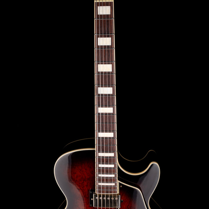 Pre Owned Ibanez Artcore AG95-DBS-12-04 Hollow Body Electric Guitar Dark Brown Sunburst with CAse