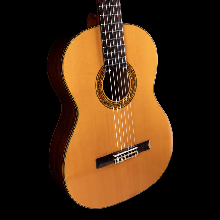 Pre Owned Takamine Made In Japan Model C-128 Nylon Classical Guitar Natural