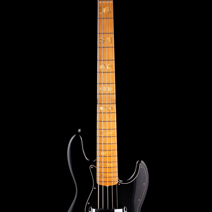 Pre Owned 2005 Fender Marcus Miller Jazz Bass V Black With OHSC