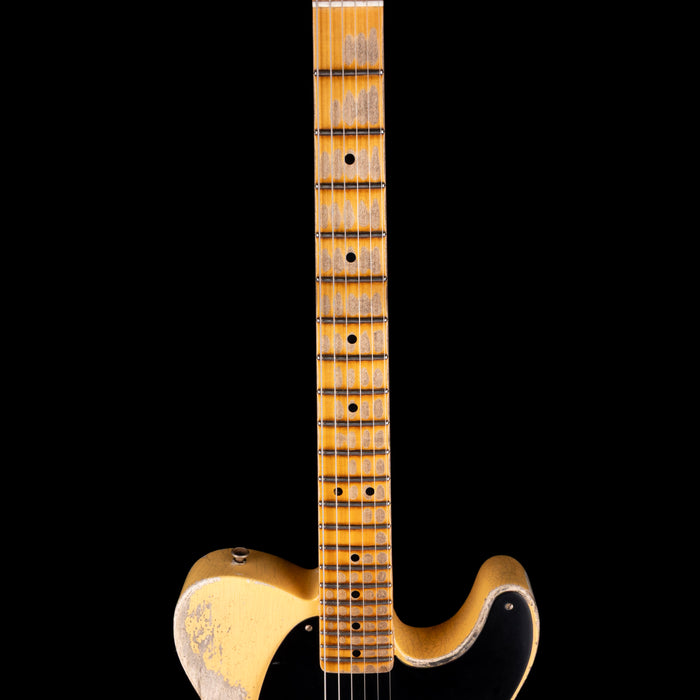Pre Owned 2022 Fender Custom Shop Limited Edition 50's Pine Esquire, Super Heavy Relic Nocaster Blonde With OHSC