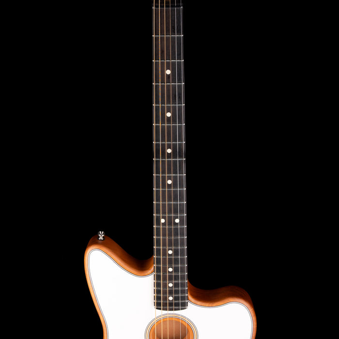 Pre Owned 2021 Fender Acoustasonic Jazzmaster Arctic White With OSSC