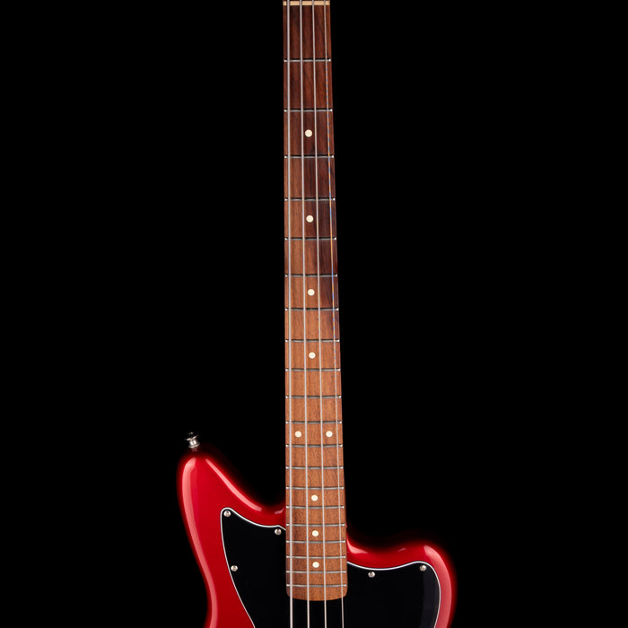 Pre Owned Squier Vintage Modified Jaguar Short Scale Bass Candy Apple Red With Gig Bag