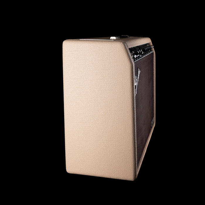 Used Fender Tone Master Deluxe Reverb Blonde Guitar Amp Combo With Cover