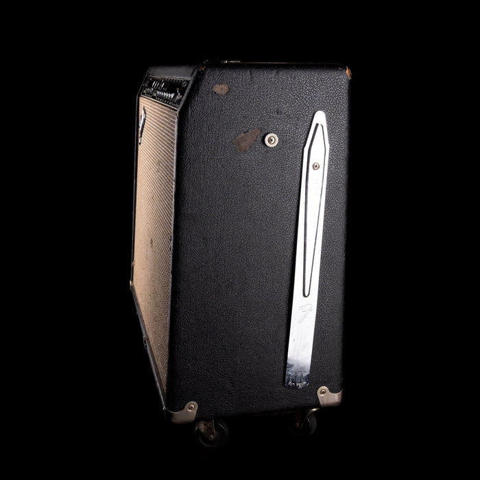 Vintage 1966 Fender Twin Reverb Black Guitar Amp Combo #A03334