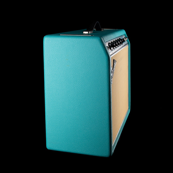 Used Fender '68 Custom Princeton Reverb Surf Green Guitar Amp Combo with Footswitch