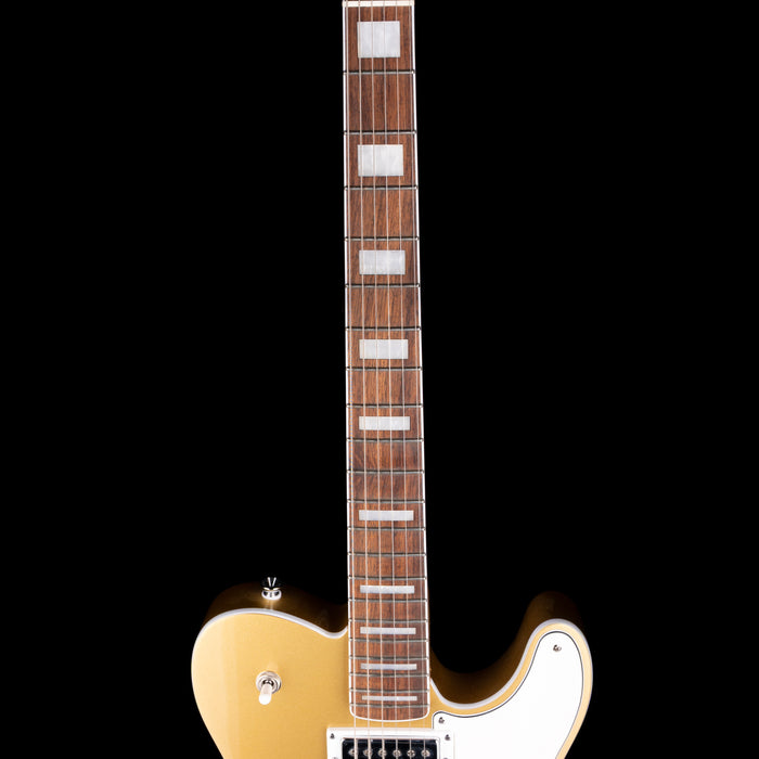 Pre Owned Squier Limited Edition Paranormal Troublemaker Telecaster Deluxe Aztec Gold With Gig Bag