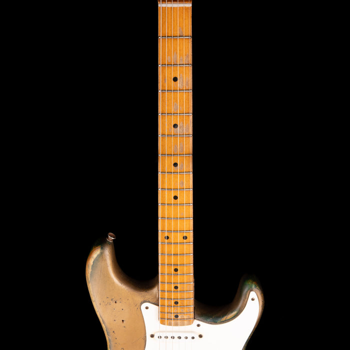 Vintage 1955 Fender Stratocaster Refinished Gold With Case
