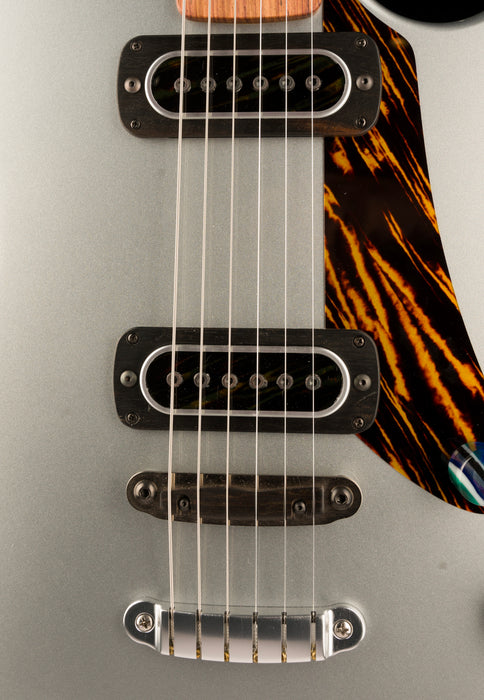 Powers Electric A Type Hardtail Dolomite Silver with Softshell Case