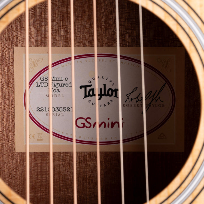 Taylor GS Mini-e LTD Figured Koa with Soft Case