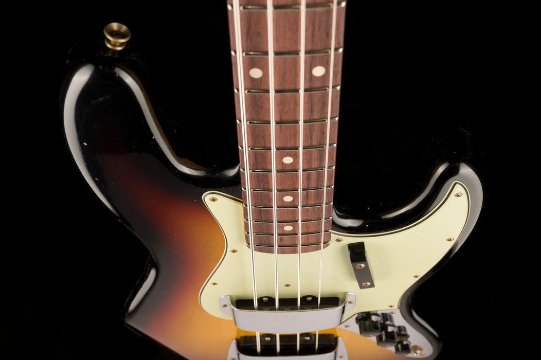 Fender Custom Shop 1964 Jazz Bass Journeyman Relic Super Faded Aged 3-Tone Sunburst