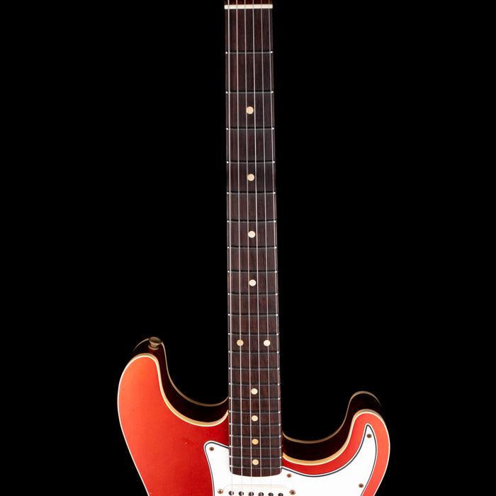 Used 2021 Fender Custom Shop Limited Edition Double-Bound Stratocaster Journeyman Relic Aged Candy Tangerine with Case