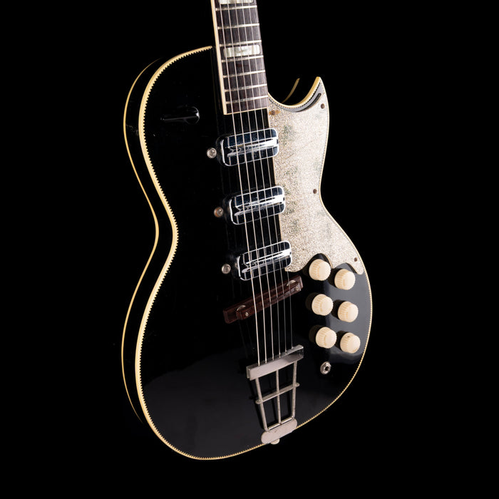 Vintage 1960's Kay Pro Thinline Model 1993 in Speed Demon Black With OSSC