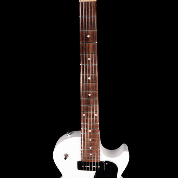 Pre Owned 2020 Gibson Les Paul Special Tribute P-90 Worn White Satin Electric Guitar With Gig Bag