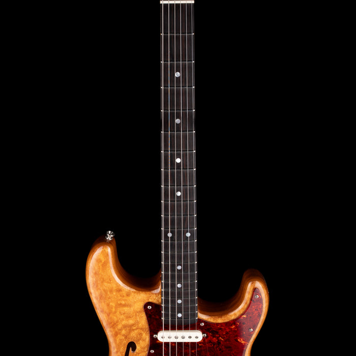 Pre Owned 2020 Fender Custom shop Artisan Spalted Maple Thinline Stratocaster NOS Natural With OHSC