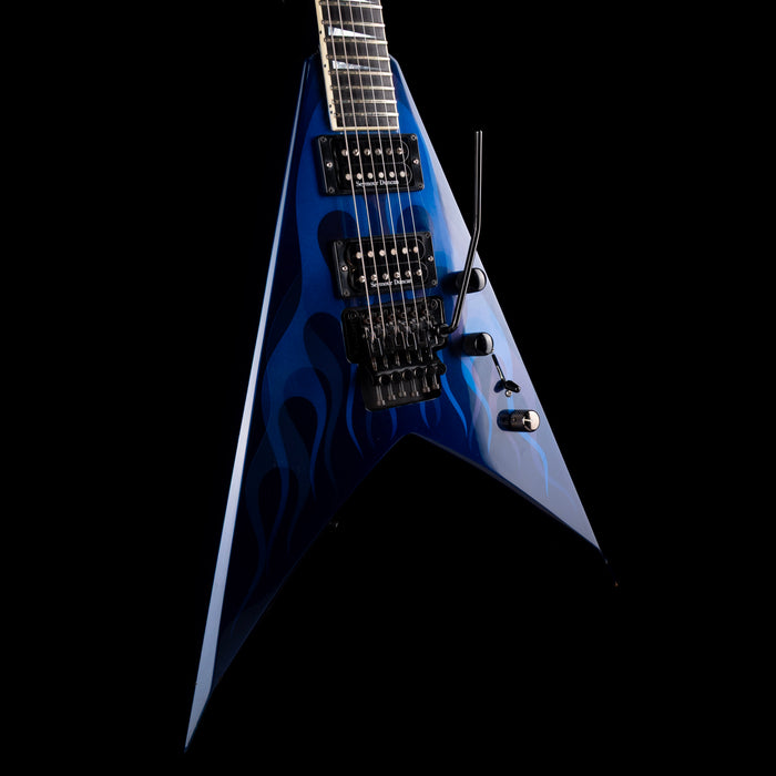 Used Jackson 2000 KV2 USA Blue Ghost Flame With OHSC