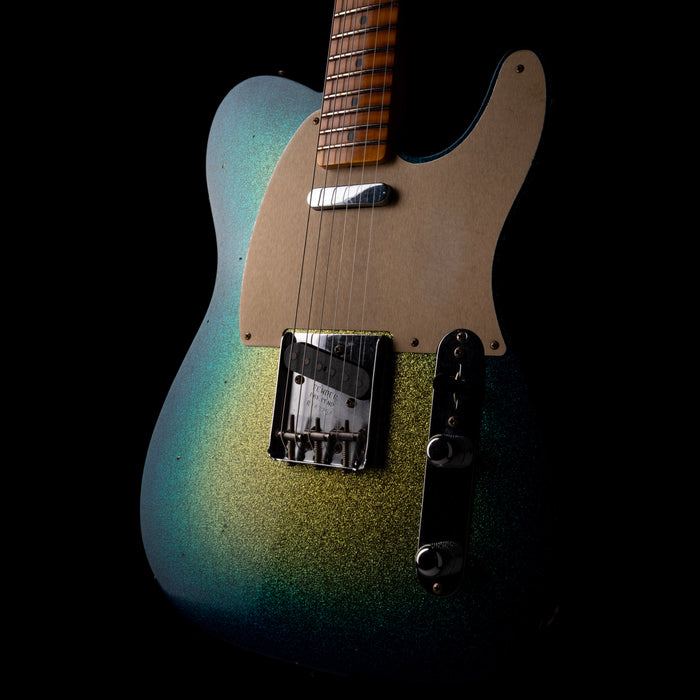 Fender Custom Shop 1958 Telecaster Journeyman Relic Surf Green Sparkle Burst With Case