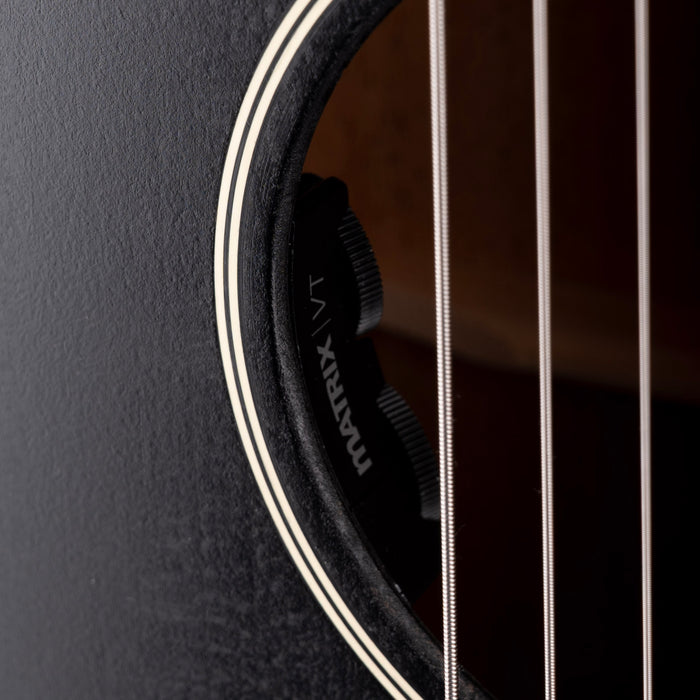 Martin 000-17E Black Smoke Acoustic Electric Guitar with Soft Case