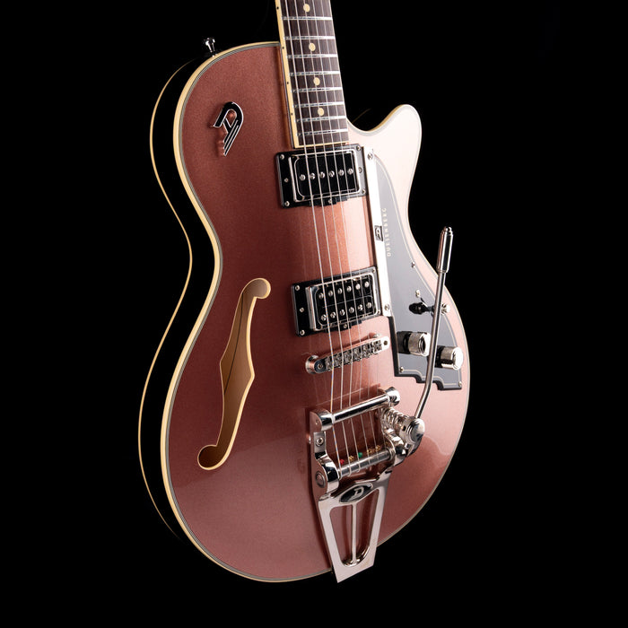 Pre Owned Dusenberg Starplayer TV Semi-Hollow Body Catalina Sunset Rose With OHSC