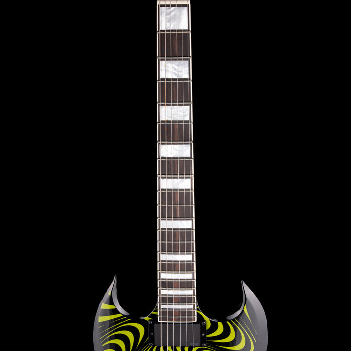 Pre Owned 2023 Wylde Audio Barbarian Green Psychic Bullseye With OHSC