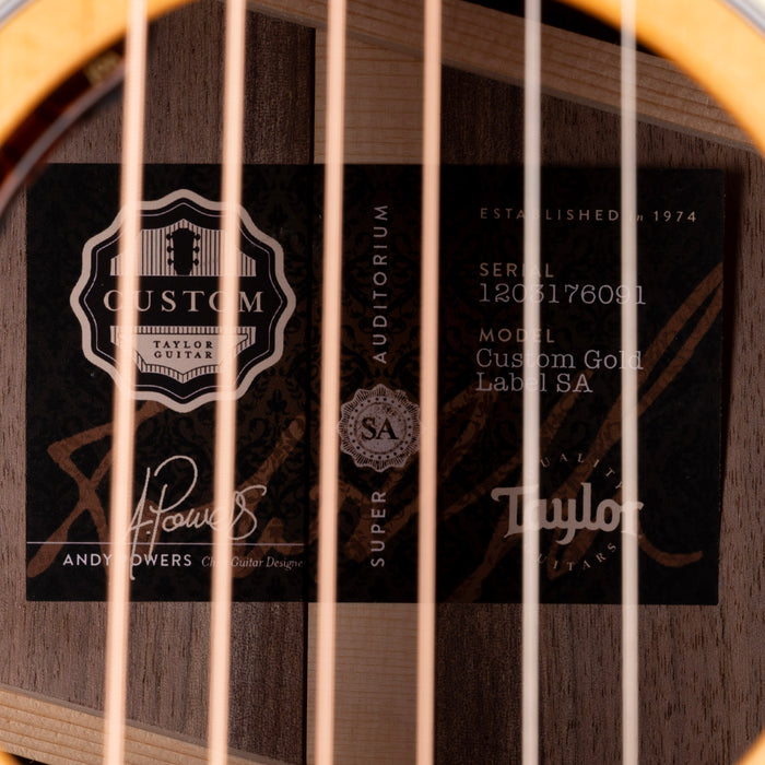 Taylor Truetone Select Gold Label 814e Super Auditorium Black Walnut Amber With Case