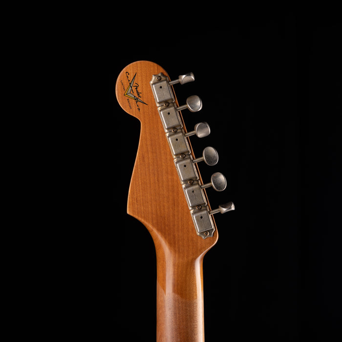 Pre-Owned 2025 Fender Custom Shop 1960 Stratocaster Journeyman Relic Faded Aged Surf Green With OHSC