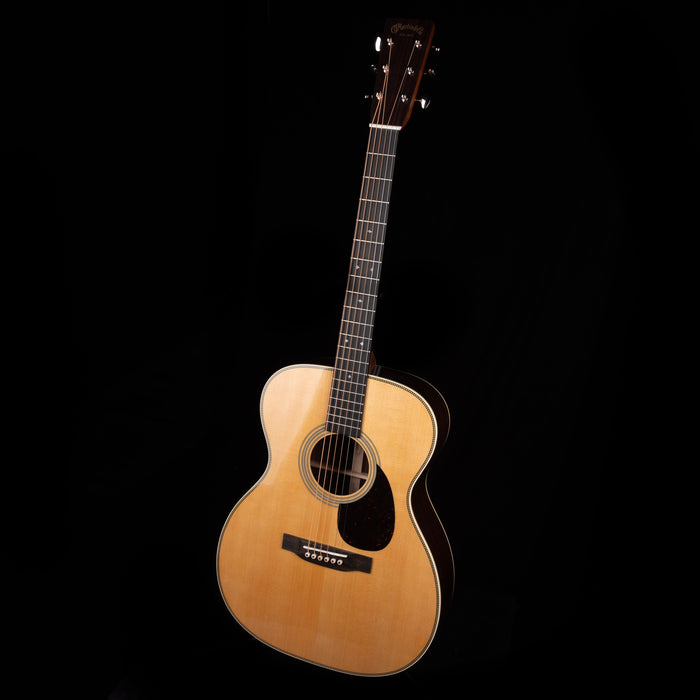 Martin OM-28 Standard (2025 Spec) Natural Acoustic Guitar with Case