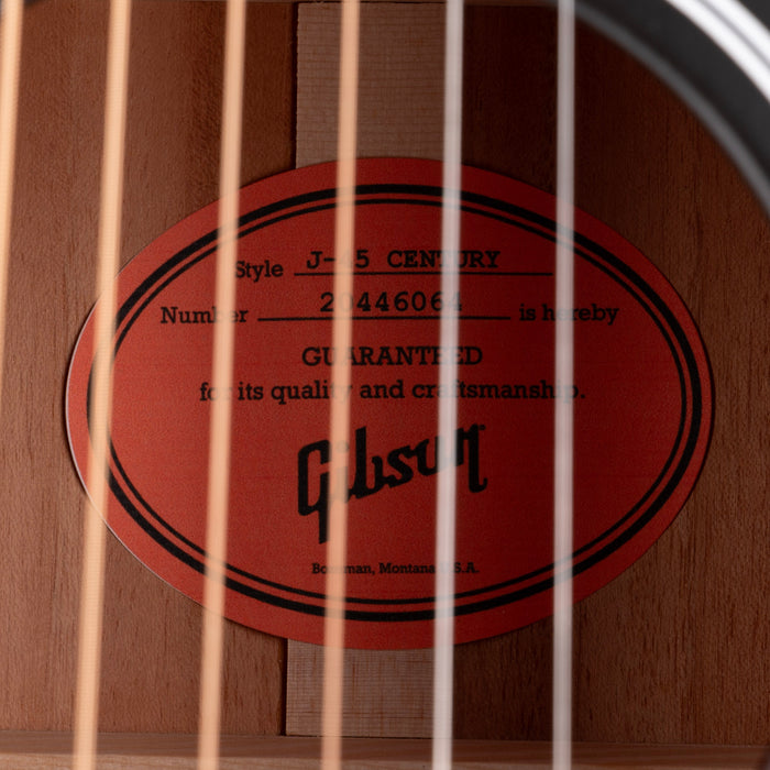 Gibson J-45 Century 12-Fret Vintage Sunburst with Case
