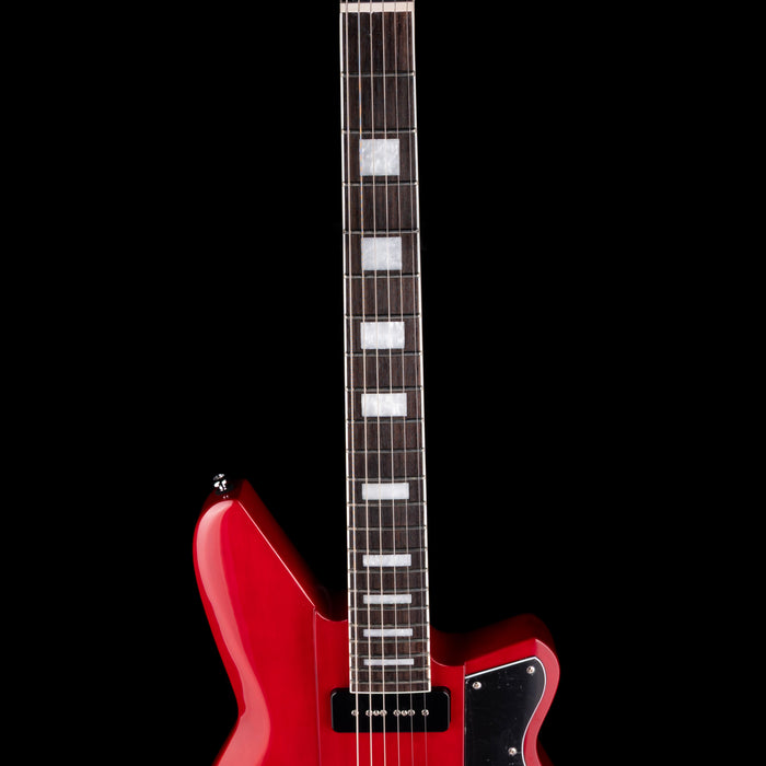 Reverend Warhawk Double Agent W Trans Cherry with Case