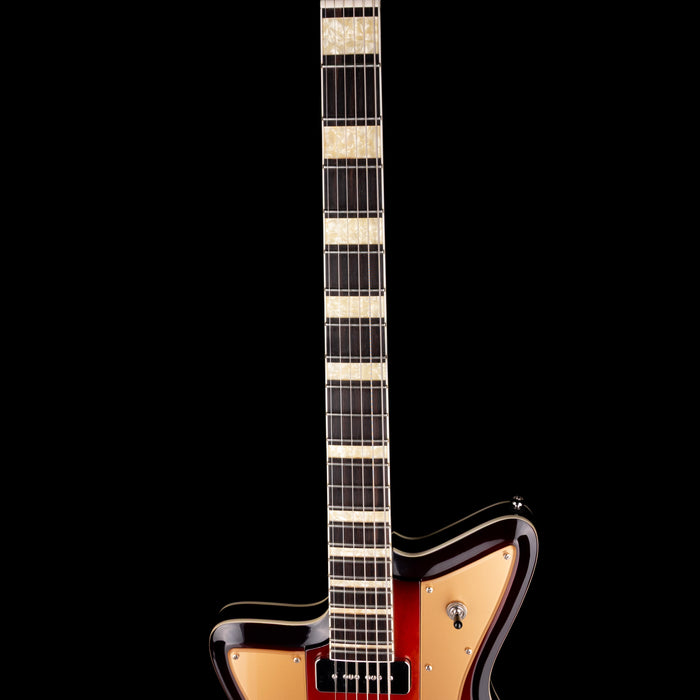 Used Rivolta Mondata Baritone VI Left-Handed Fuoco Burst with Soft Case