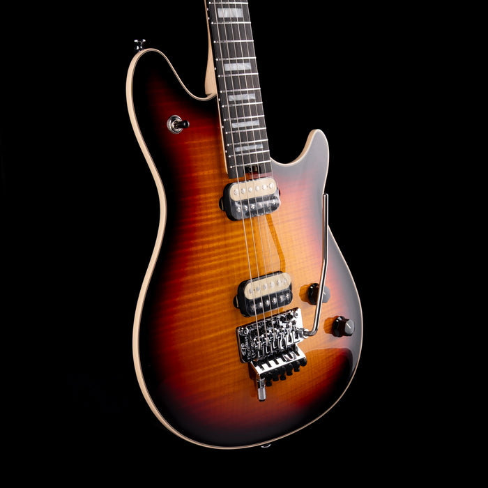 EVH Wolfgang USA 5A Flame Top 3-Tone Burst with Case