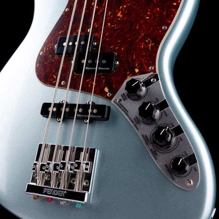 Fender Custom Shop Custom Classic Jazz Bass PJ NOS Firemist Silver With Case