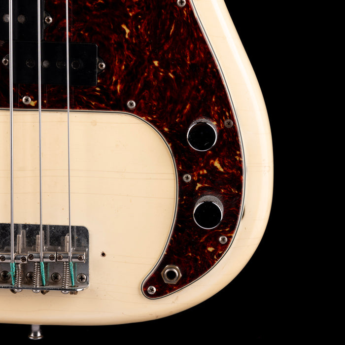 Vintage 1979 Fender Precision Bass Fretless Conversion Olympic White