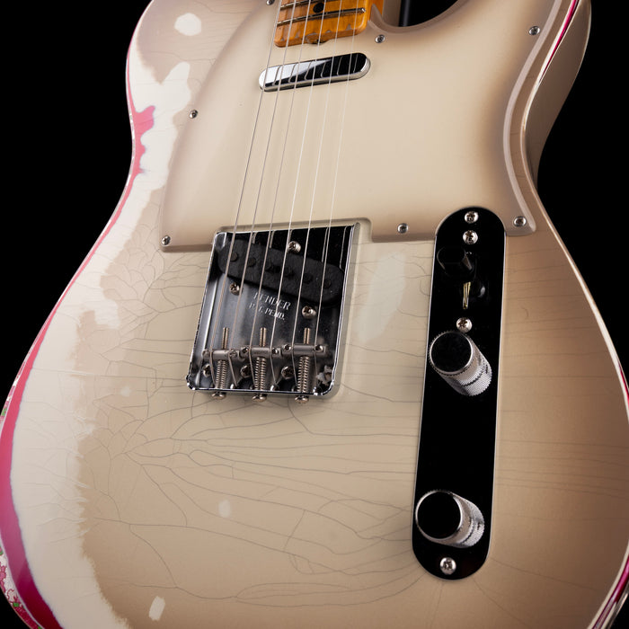 Fender Custom Shop 1967 Telecaster Heavy Relic Antigua Burst over Pink Paisley