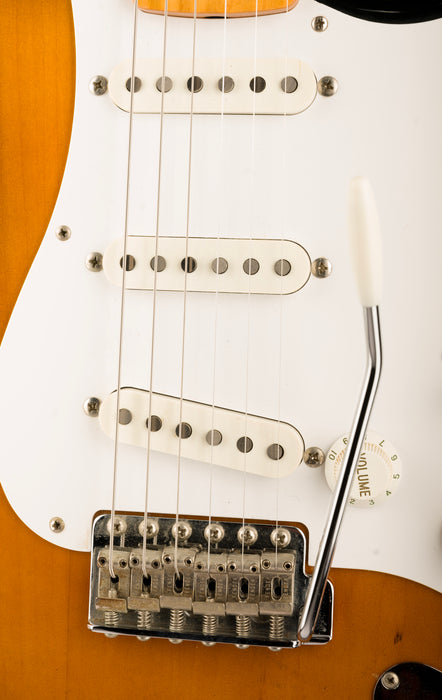 Used 1990 Fender ST-54 Made in Japan 1954 Reissue Stratocaster 2-Tone Sunburst with Gig Bag