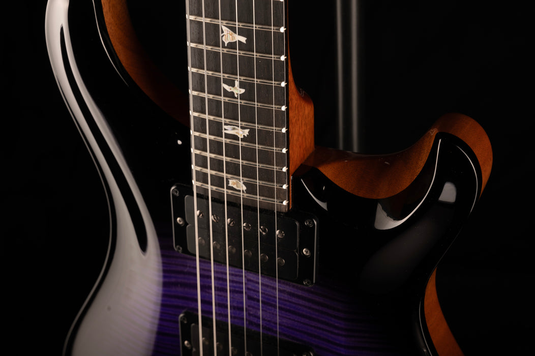 PRS Core Custom 24 10 Top Custom Color Violet Fade Smokewrap Burst