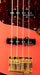Pre Owned Fender Parts Jazz Bass Fiesta Red With Gold Hardware With Case