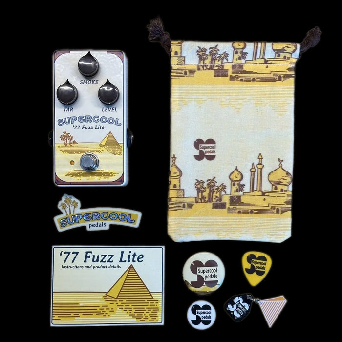 Supercool 77 Fuzz Lite Fuzz Pedal Box Candy