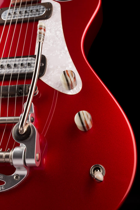 Pre Owned Powers Electric A-Type Crystal Red Metallic with Softshell Case - 2