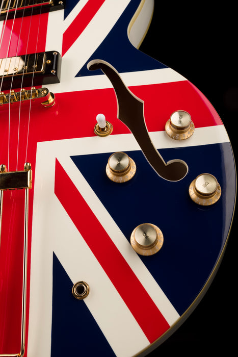 Pre Owned Epiphone Limited Edition Union Jack Sheraton Right Corner