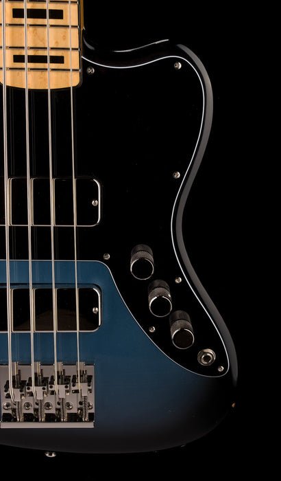 Fano Alt de Facto JM4 Bass Pelham Blue Burst Light Distress with Case