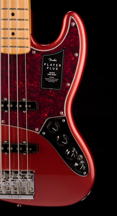 Used Fender Player Plus Jazz Bass Aged Candy Apple Red With Gig