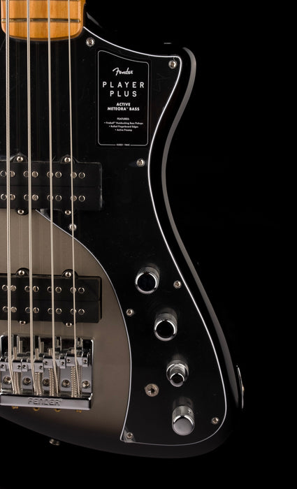 Used Fender Player Plus Active Meteora Bass Silverburst with Gig Bag