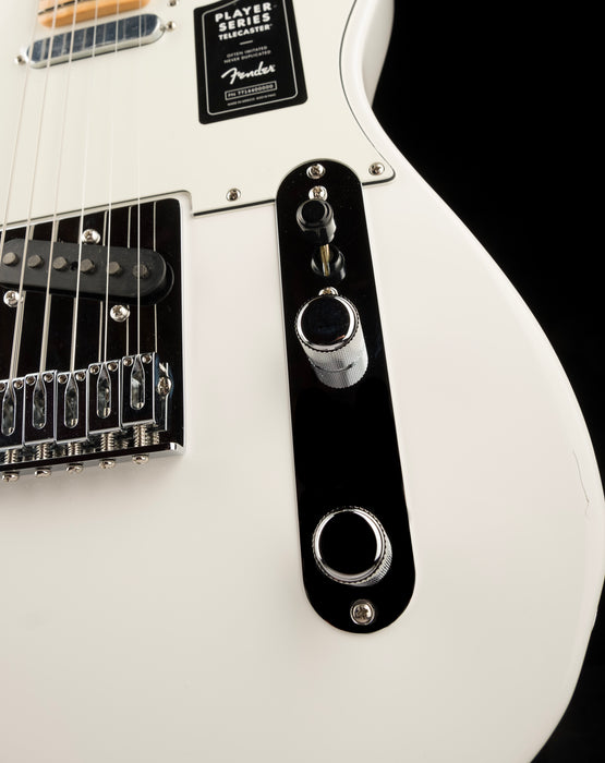 Used Demo Fender Player Series Telecaster Maple Fingerboard Polar White