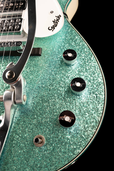 Pre-Owned Gretsch Custom Shop Masterbuilt Stephen Stern G6128CS-DC 1962 Triple Jet Turquoise Sparkle with OHSC