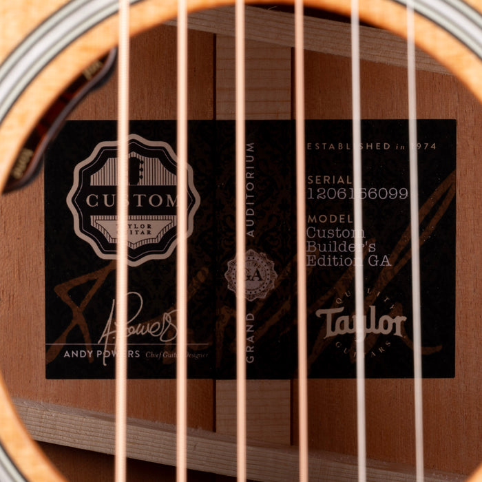 Taylor Truetone Custom Select Builder's Edition 814ce Grand Auditorium Mahogany Natural with Case