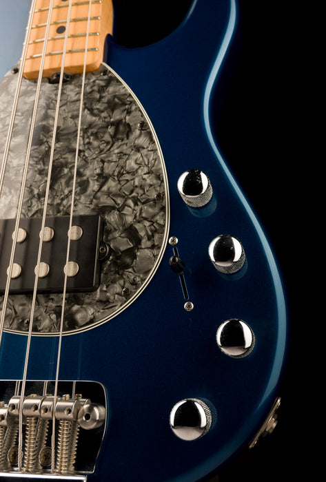 Pre Owned Ernie Ball Music Man Sterling 4-String Pearl Blue Bass With Case