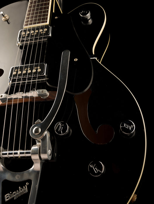 Pre Owned Gretsch G5125 Electromatic Hollowbody Electric Guitar Black With Case