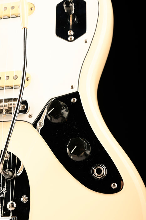 Pre Owned Fender Artist Series Johnny Marr Jaguar Olympic White With OHSC