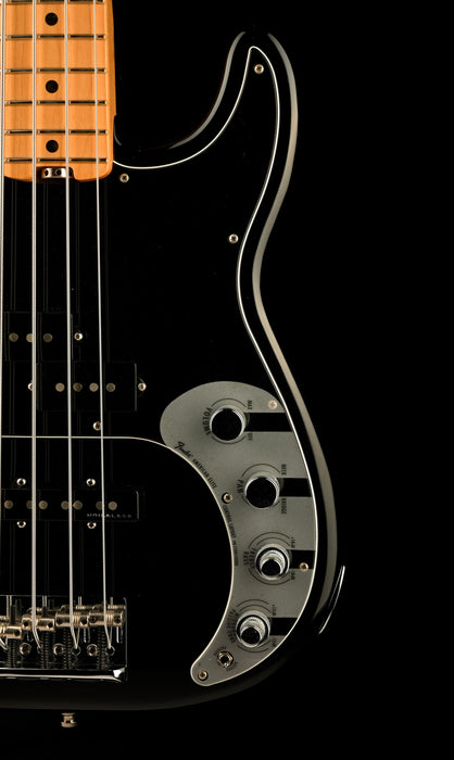 Pre Owned 2016 Fender American Elite Precision Bass Black With OHSC